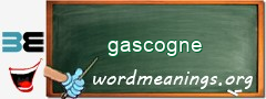 WordMeaning blackboard for gascogne